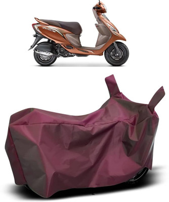 MMSSTAR Waterproof Two Wheeler Cover for TVS(Zest, Maroon)