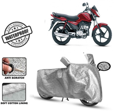 Autoinnovation Waterproof Two Wheeler Cover for Mahindra(Pantero, Silver)