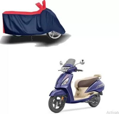 CARNEST Two Wheeler Cover for TVS(Jupiter classic, Red, Blue)