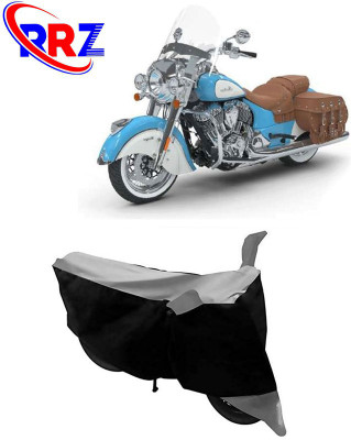 RRZ Waterproof Two Wheeler Cover for Indian(Chief Vintage, Black, Grey)