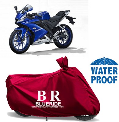 BLUERIDE Two Wheeler Cover for Yamaha(YZF R15 V3.0, Maroon)