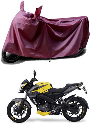 THE REAL ARV Waterproof Two Wheeler Cover for Bajaj(Pulsar NS200, Maroon)