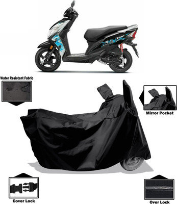 Amexride Two Wheeler Cover for Honda(Dio, Black)