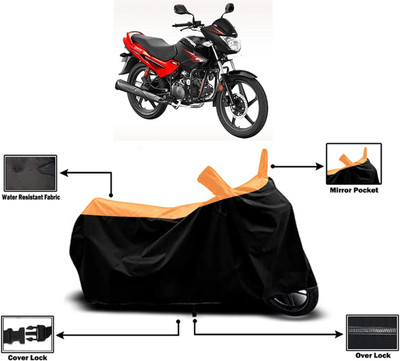 Amexride Two Wheeler Cover for Hero(Glamour Programmed FI BS6, Orange)