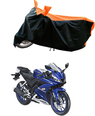 DeepShakshi AUTOMOTIVE Waterproof Two Wheeler Cover for Yamaha(R15 V3, Orange)