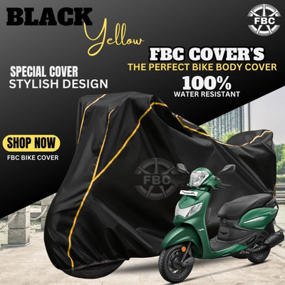 AUTOCAD Waterproof Two Wheeler Cover for Hero(Pleasure, Black)