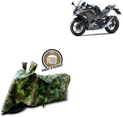 THE REAL ARV Waterproof Two Wheeler Cover for Kawasaki(Ninja 250, Multicolor)