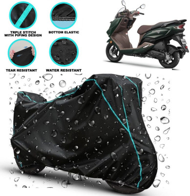 kerwa Waterproof Two Wheeler Cover for Suzuki(Burgman Electric, Black)