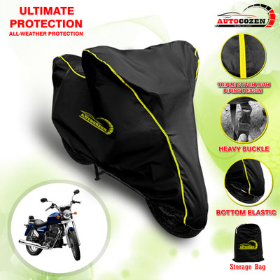 AUTOCOZEN Waterproof Two Wheeler Cover for Royal Enfield(Thunderbird 350, Black)
