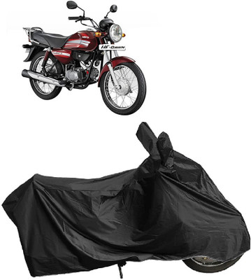 MMSSTAR Waterproof Two Wheeler Cover for Hero(HF Dawn BS6, Black)