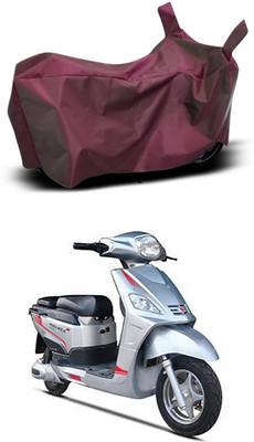 MMSSTAR Waterproof Two Wheeler Cover for Hero(Electric NYX e5, Maroon)