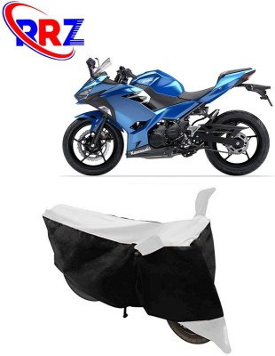 RRZ Waterproof Two Wheeler Cover for Kawasaki(Ninja 250, Black, White)