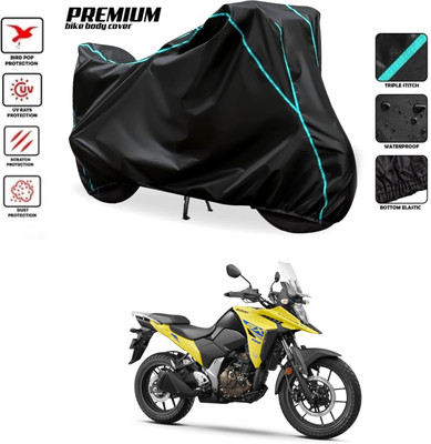 GOSHIV-car and bike accessories Waterproof Two Wheeler Cover for Suzuki(Black)
