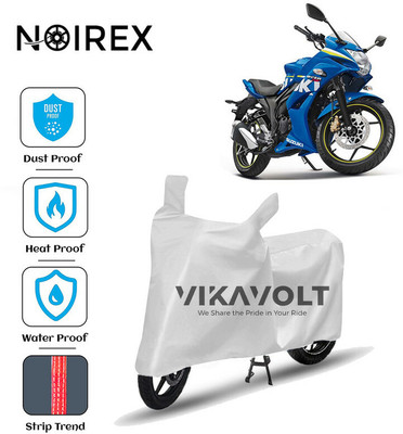 NOIREX Waterproof Two Wheeler Cover for Suzuki(Gixxer SF, Silver)
