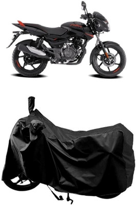 AutoKick Two Wheeler Cover for Bajaj(Pulsar 125 Neon BS6, Black)