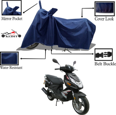 KEDIT Two Wheeler Cover for Ampere(V 48 BS6, Blue)