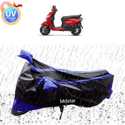 Mdstar Waterproof Two Wheeler Cover for Suzuki(Activa 6G, Blue, Black)