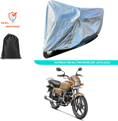 CODOKI Waterproof Two Wheeler Cover for Hero(Splendor Plus, Silver)