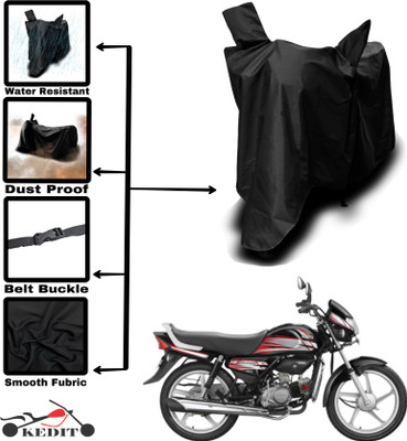 AASHTIK MART Two Wheeler Cover for Hero(HF Deluxe i3s, Black)