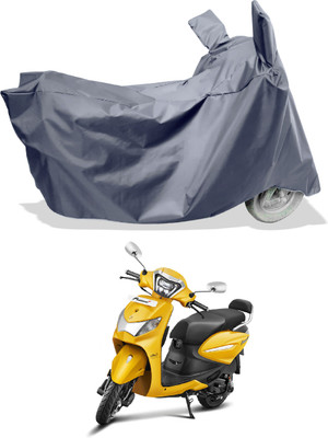 Amexride Two Wheeler Cover for Hero(Pleasure+ 110, Grey)