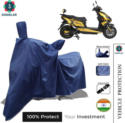 sowelar Waterproof Two Wheeler Cover for Okinawa(Praise, Blue)