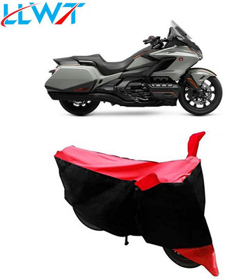 KPIND Waterproof Two Wheeler Cover for Honda(Gold Wing, Black, Red)