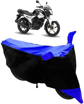 MMSSTAR Waterproof Two Wheeler Cover for Hero(HF Dawn, Black, Blue)