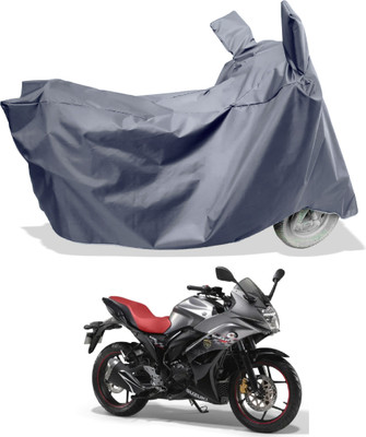 Amexride Two Wheeler Cover for Suzuki(Gixxer Special Edition BS6, Grey)