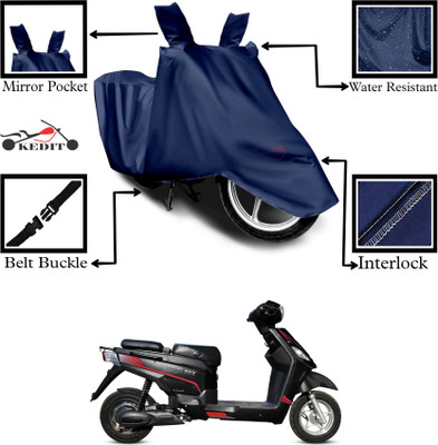 KEDIT Two Wheeler Cover for Universal For Bike(Electric NYX, Blue)