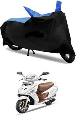 LIFE TO HUB Waterproof Two Wheeler Cover for TVS(X1, Black, Blue)