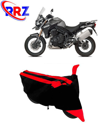 RRZ Waterproof Two Wheeler Cover for Triumph(Tiger 800, Black, Red)