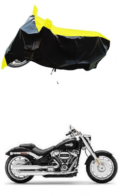 VESMEI Two Wheeler Cover for Harley Davidson(Fat Boy, Yellow)