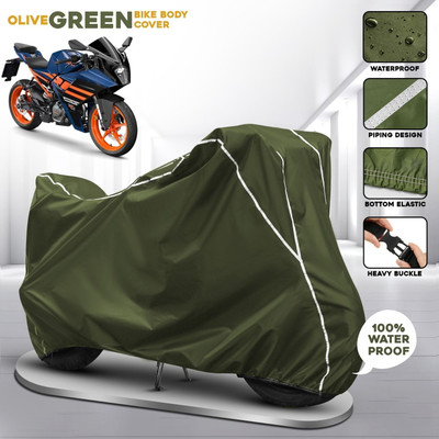 AUTOCAD Waterproof Two Wheeler Cover for KTM(RC 200 BS6, Green)