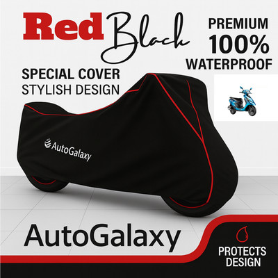 AutoGalaxy Waterproof Two Wheeler Cover for TVS(Scooty Zest, Black)