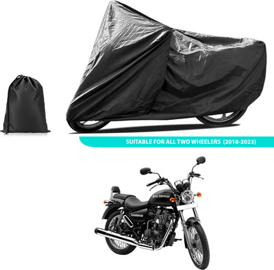CODOKI Two Wheeler Cover for Royal Enfield(Thunderbird 500, Black)