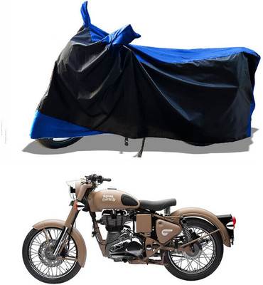 DeepShakshi AUTOMOTIVE Waterproof Two Wheeler Cover for Royal Enfield(Classic Desert Storm, Blue)