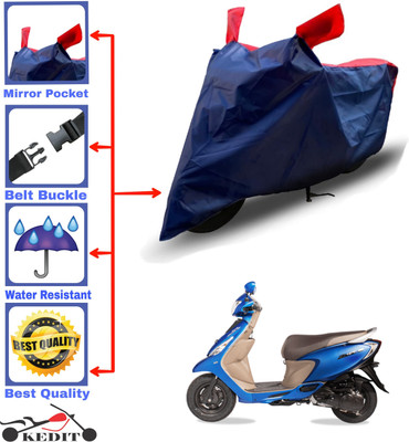 KEDIT Two Wheeler Cover for TVS(Zest, Red, Blue)