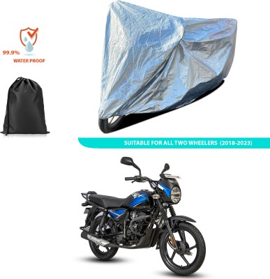 GOSHIV-car and bike accessories Waterproof Two Wheeler Cover for Bajaj(Silver)