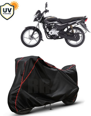 RRZ Waterproof Two Wheeler Cover for Bajaj(Platina, Black, Red)