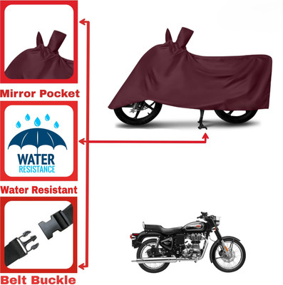 DeepShakshi AUTOMOTIVE Two Wheeler Cover for Royal Enfield(Scrambler, Maroon)