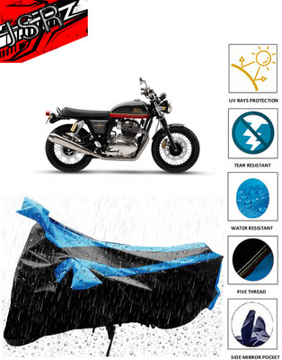 J S R Waterproof Two Wheeler Cover for Royal Enfield(Interceptor 650, Blue)