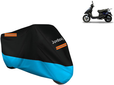Juvdoxj Waterproof Two Wheeler Cover for Ampere(V 48, Blue)