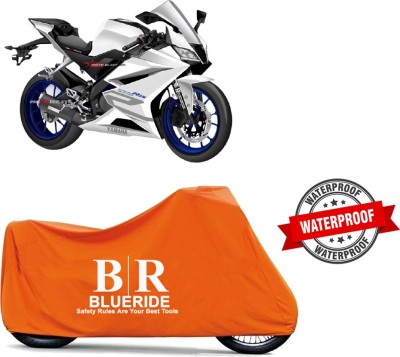 BLUERIDE Two Wheeler Cover for Yamaha(YZF R15 V3.0, Orange)