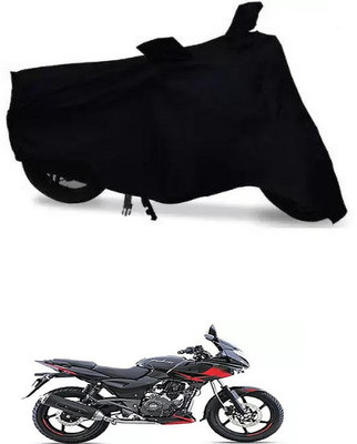 THE REAL ARV Waterproof Two Wheeler Cover for Bajaj(Pulsar 220F, Black)