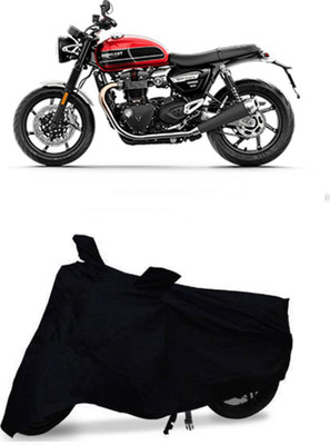 DeepShakshi AUTOMOTIVE Waterproof Two Wheeler Cover for Triumph(Twin, Black)