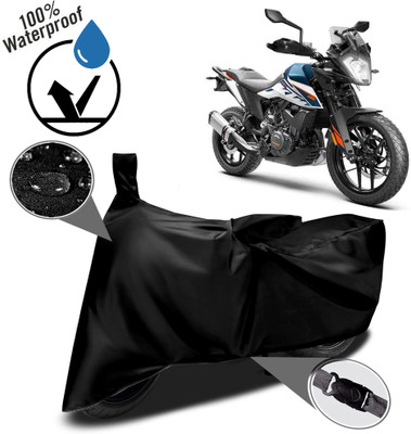 ROYAL AUTO MART Waterproof Two Wheeler Cover for KTM(Black)