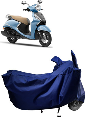 Amexride Two Wheeler Cover for Yamaha(Fascino 125 BS6, Blue)