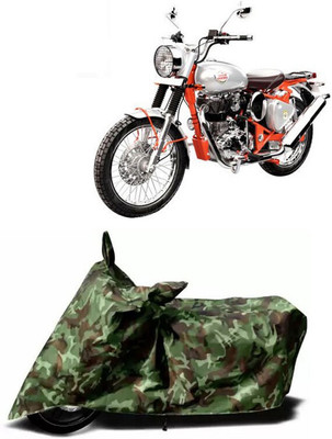 DeepShakshi AUTOMOTIVE Waterproof Two Wheeler Cover for Royal Enfield(Bullet Trials 350, Multicolor)