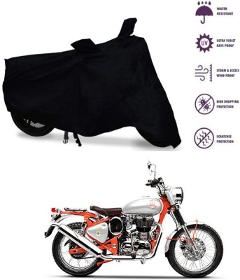 Ascension Two Wheeler Cover for Royal Enfield(Bullet Trials 350, Black)