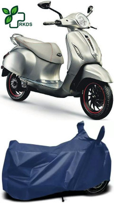 RKDS Healthcare Waterproof Two Wheeler Cover for Bajaj(New Chetak, Blue)